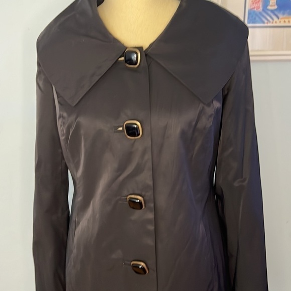 Vertigo Paris Cotton Poly Blend Dress Coat size Large - Picture 6 of 9